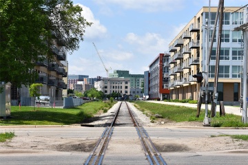 Newly developed apartments.